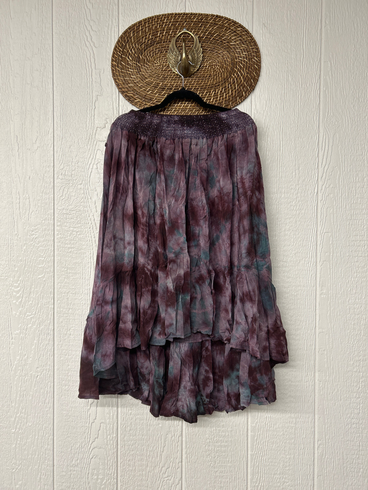 Crepe Sari Dahlia Skirt 1026 029