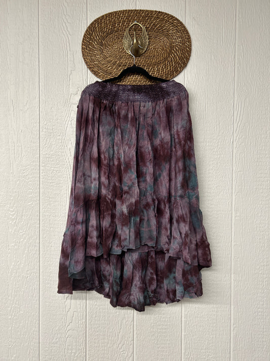Crepe Sari Dahlia Skirt 1026 029