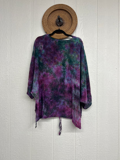 Crepe Sari Hi Lo Butterfly Top 0726 102