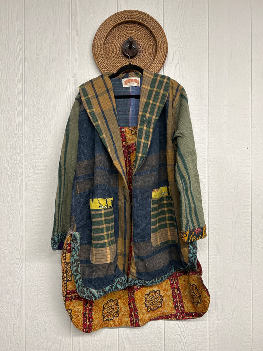 Fine Kantha Drifter Coat 1026 033