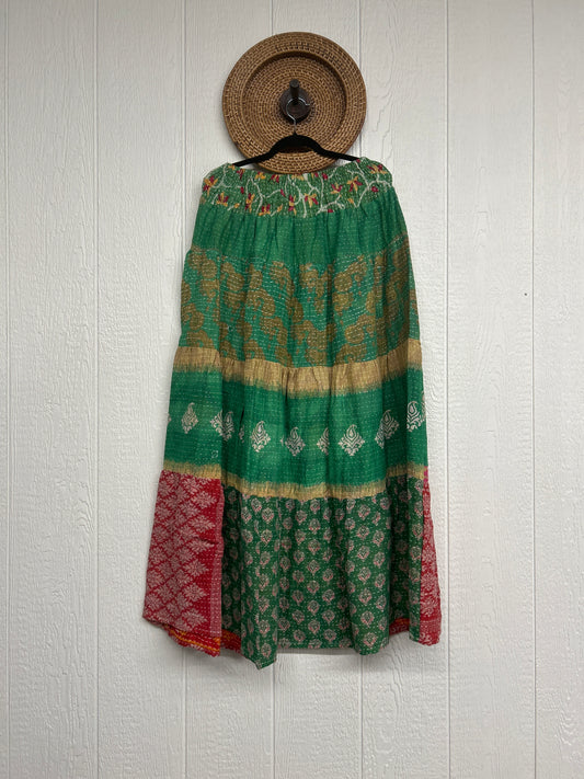 Pareo Kantha Lotus Maxi Skirt 0826 239