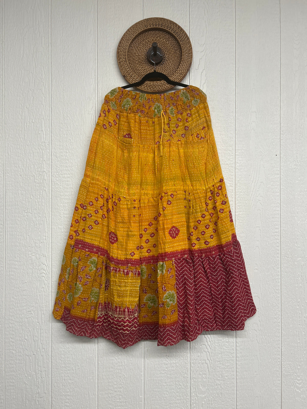 Pareo Kantha Lotus Maxi Skirt 0826 235