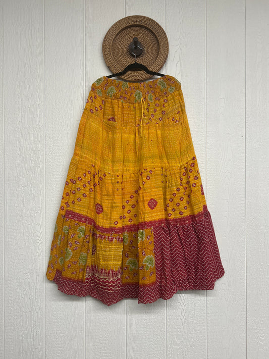 Pareo Kantha Lotus Maxi Skirt 0826 235