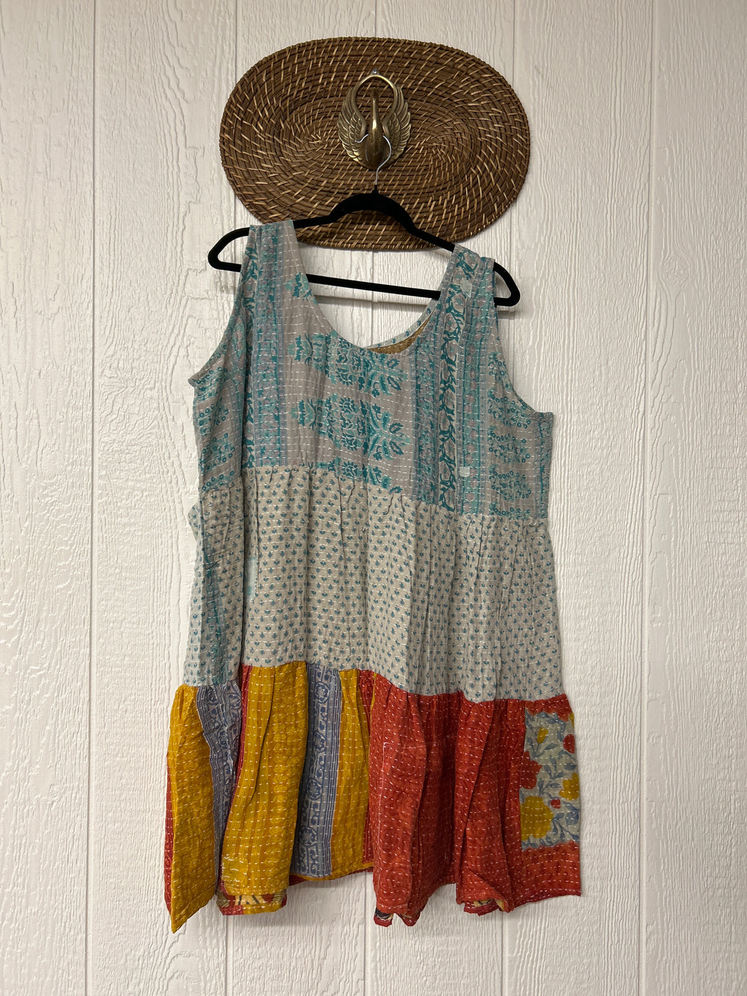 Kantha Meadow Mini Dress 0625 227