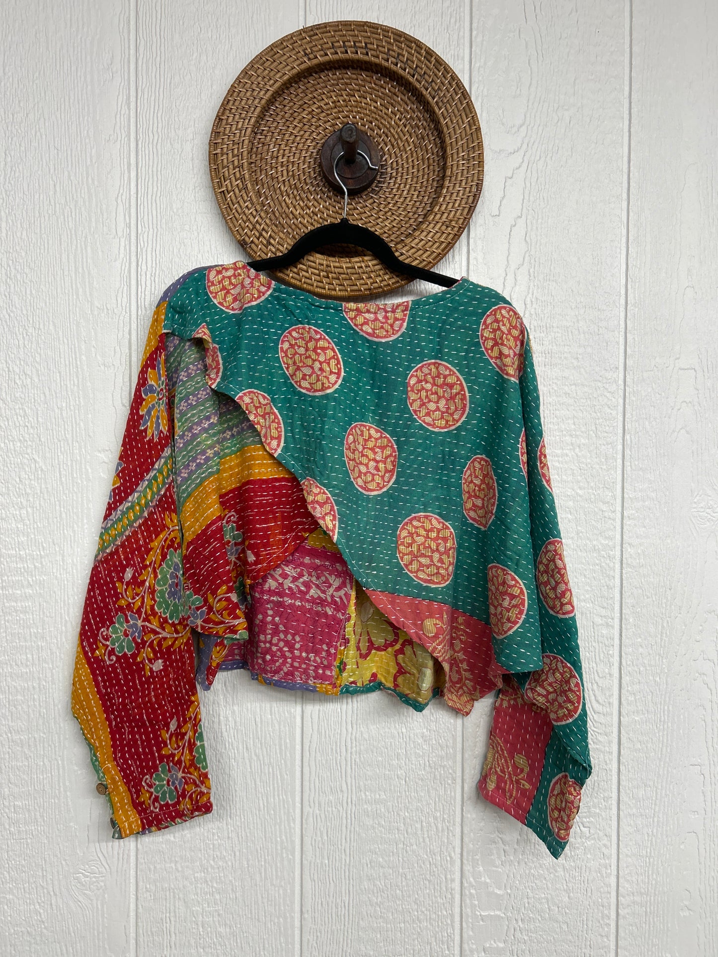 Pareo Kantha In Bloom Cropped Pullover 0326 087