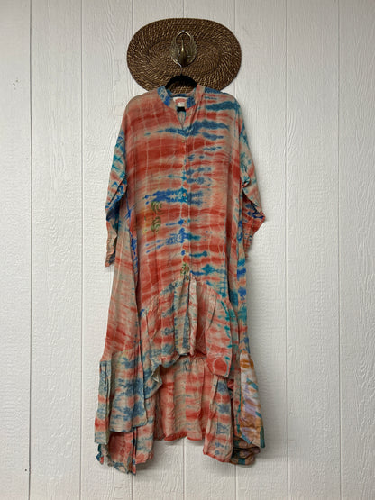 RETAIL Crepe Sari Dahlia Duster Dress 0326 242