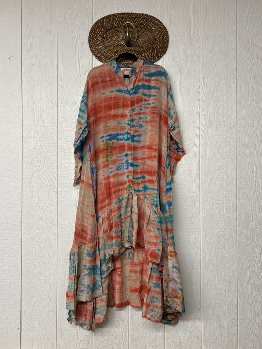 RETAIL Crepe Sari Dahlia Duster Dress 0326 242