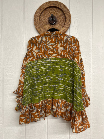 Crepe Sari Wild Rose Top 1225 124