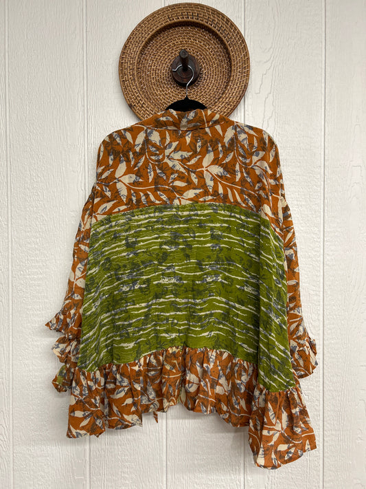 Crepe Sari Wild Rose Top 1225 124