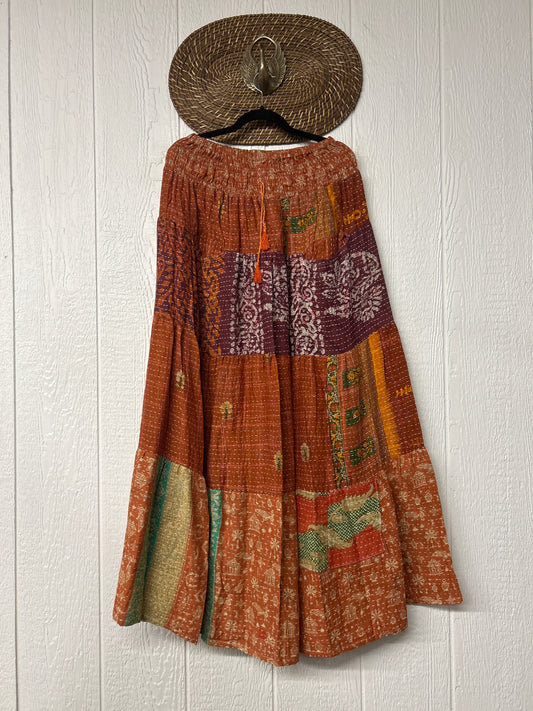 RETAIL Pareo Kantha Lotus Maxi Skirt 0826 126