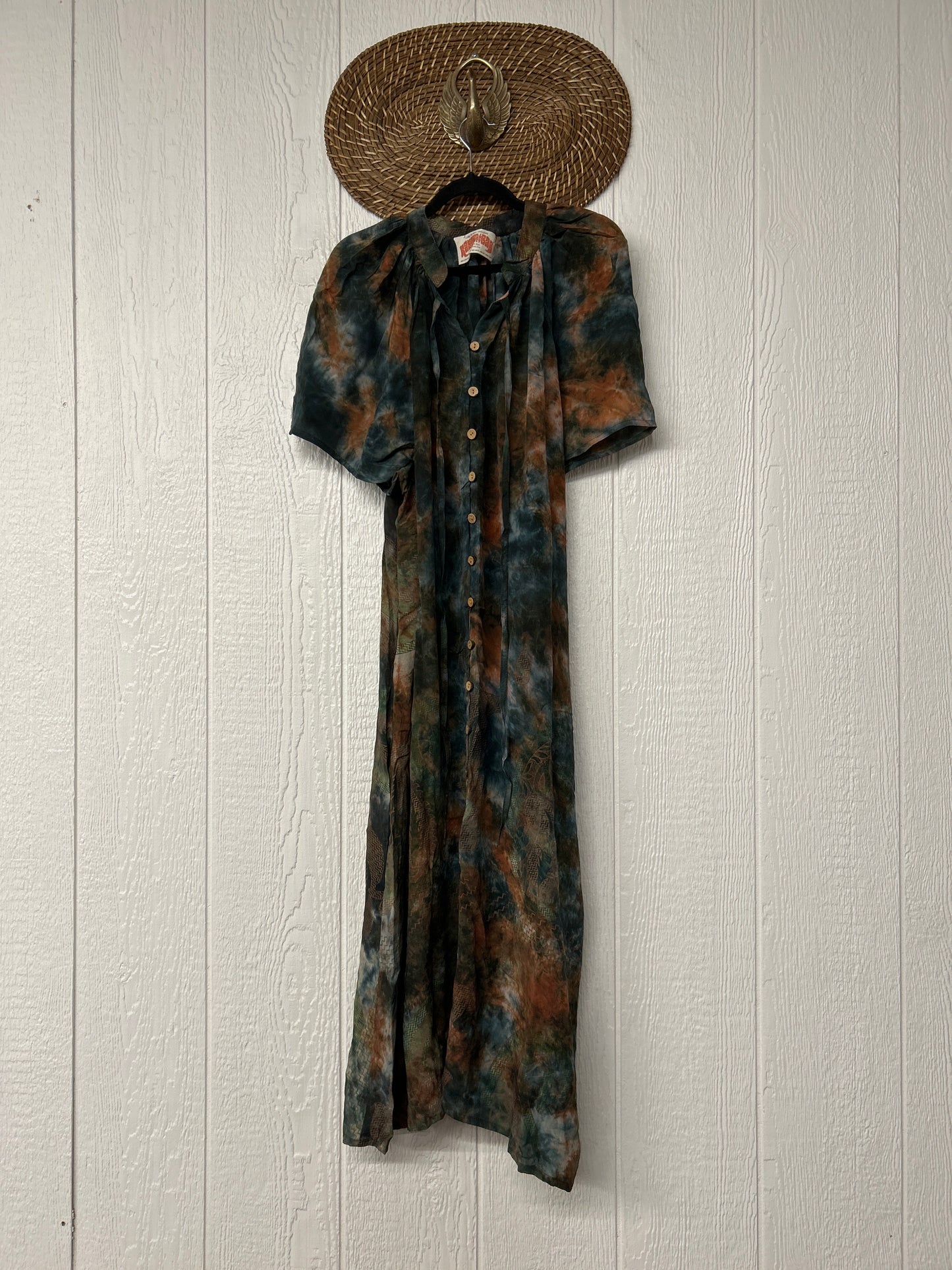 Crepe Sari Summer Woodstock Duster 0626 155