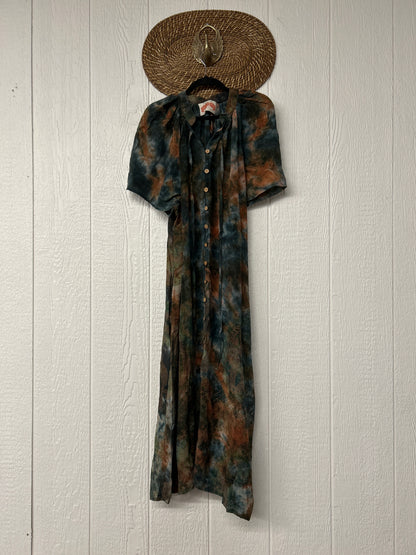 Crepe Sari Summer Woodstock Duster 0626 155