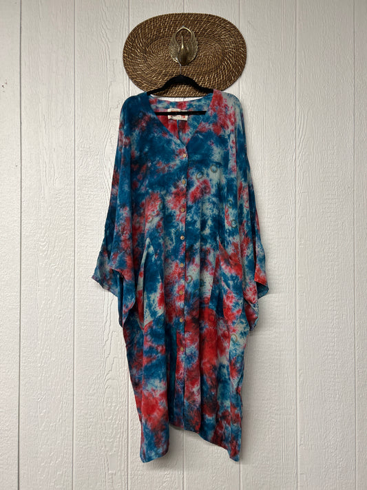 Crepe Sari Gaia Duster Dress 0426 234