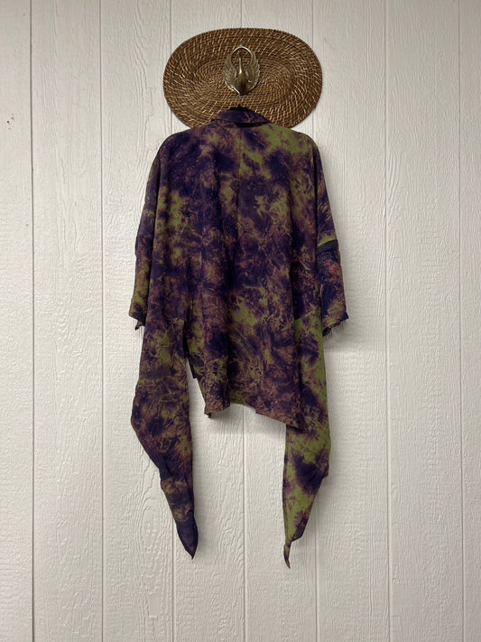 Crepe Sari Summer Nirvana Button Down 0626 153