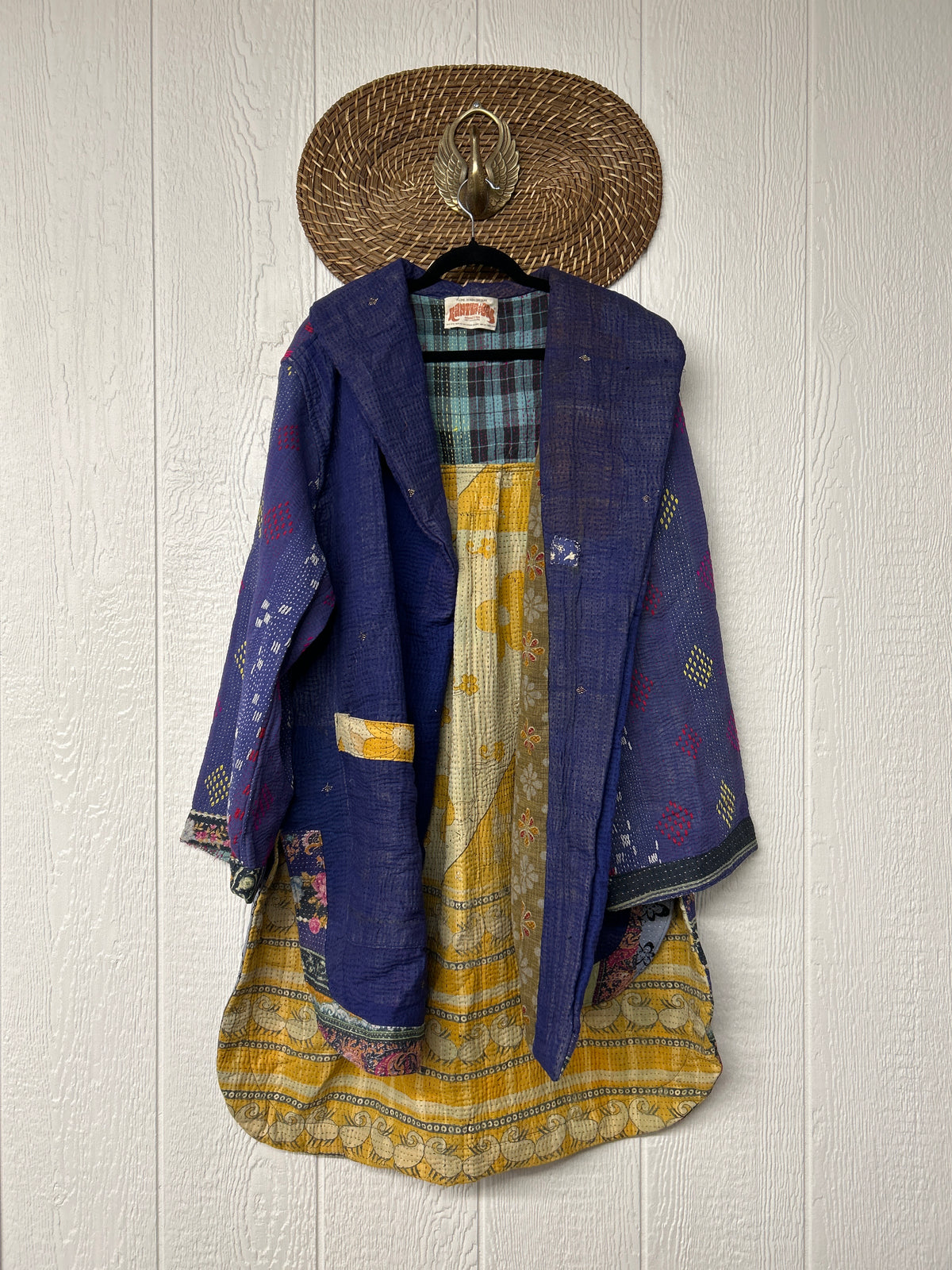 Fine Kantha Drifter Coat 1026 083