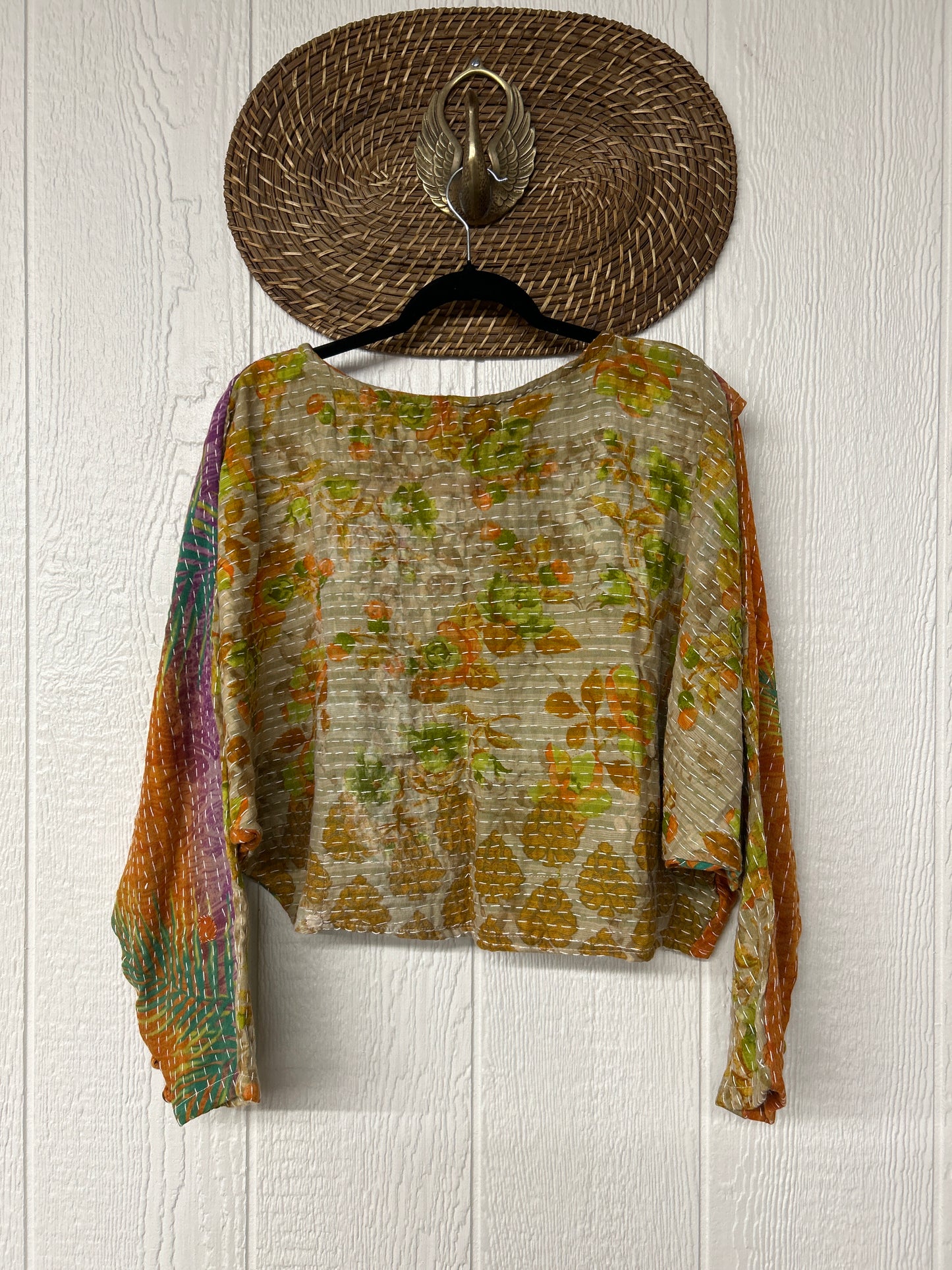 Pareo Kantha In Bloom Cropped Pullover 0326 215