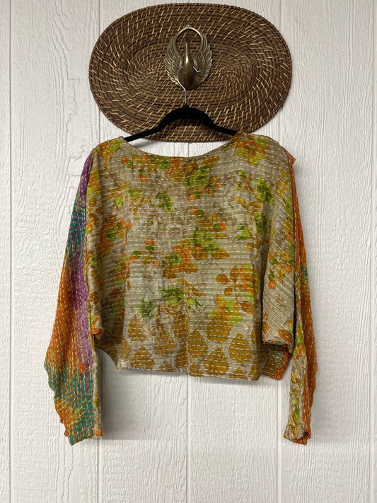 Pareo Kantha In Bloom Cropped Pullover 0326 215