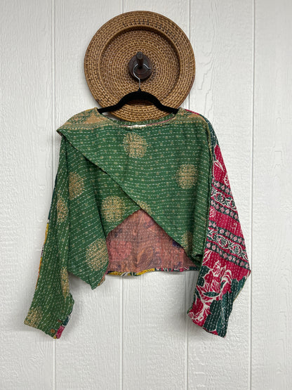 Pareo Kantha In Bloom Cropped Pullover 0326 006