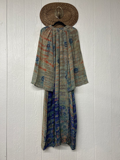 Crepe Sari Woodstock Duster Dress 0226 066