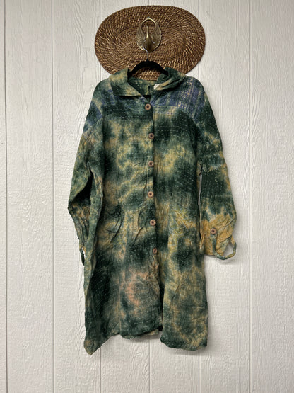 Aura Edit Koverlet Button Down Trench Coat 1026 009