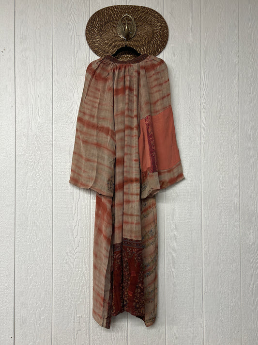 Crepe Sari Woodstock Duster Dress 0226 096