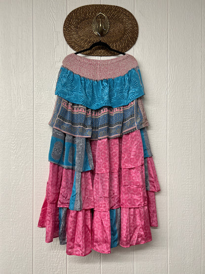 Rasgulla Sari Venus Ruffle Maxi 1125 017