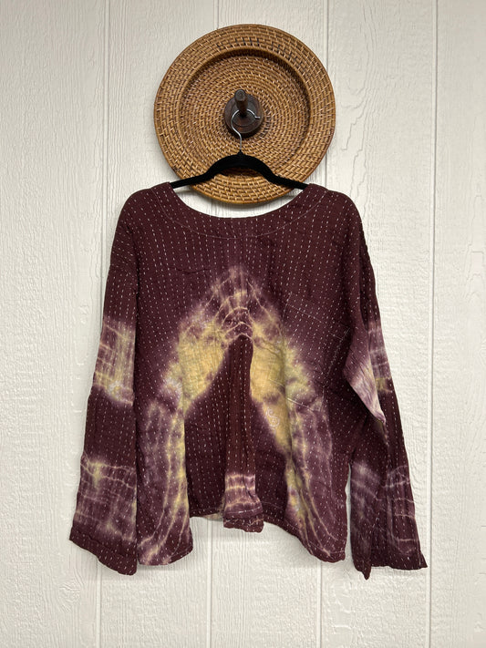 Pareo Kantha Wanderer Pocket Crop Top 0526 002