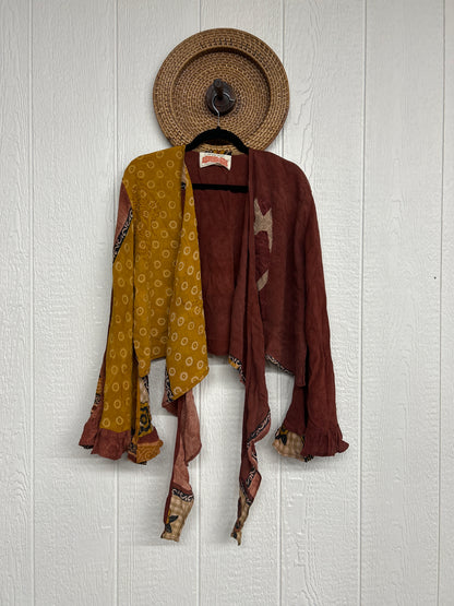 Crepe Sari Zeppelin Crop Shrug 0426 241