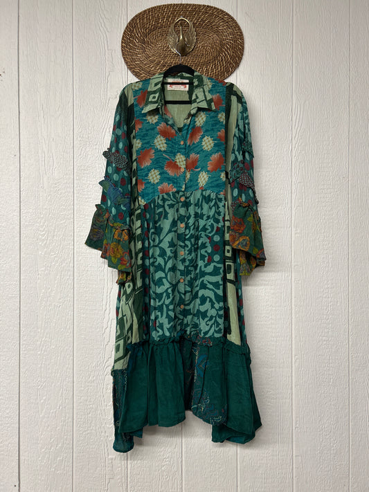 Crepe Sari Rhiannon Duster Dress 0226 133