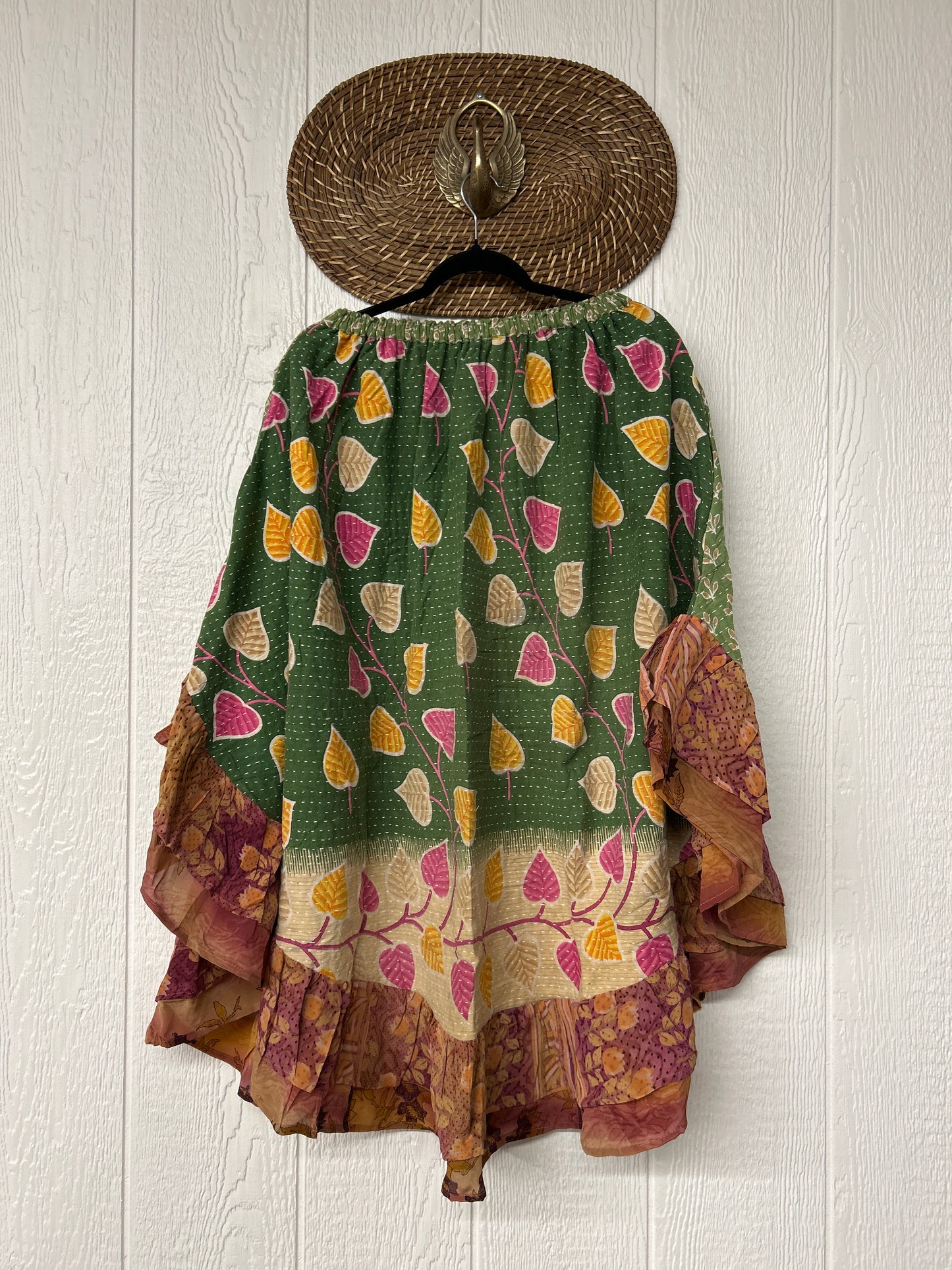 Pareo Kantha Wild Rose Skirt 0426 021