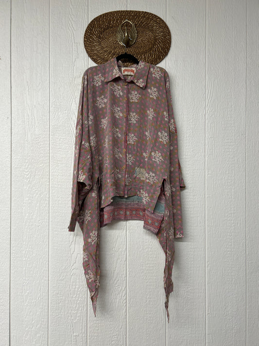 Crepe Sari Nirvana Button Down 1125 045