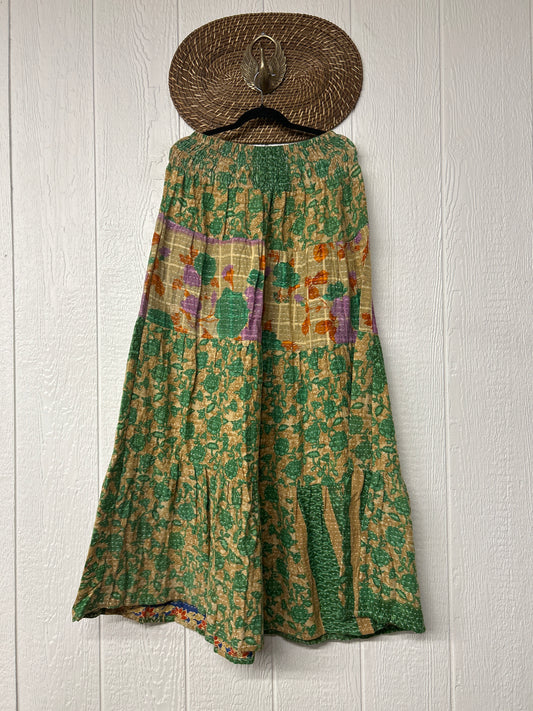 Pareo Kantha Lotus Maxi Skirt 0826 127