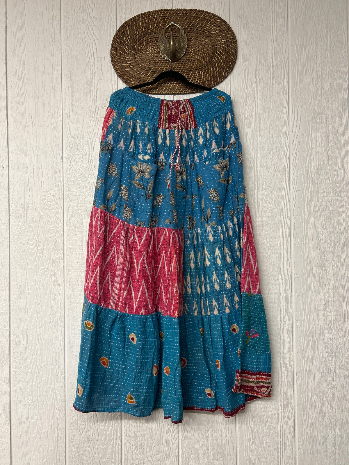 Pareo Kantha Lotus Maxi Skirt 0826 208