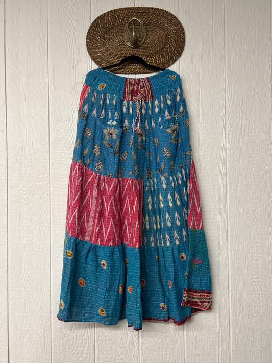 Pareo Kantha Lotus Maxi Skirt 0826 208