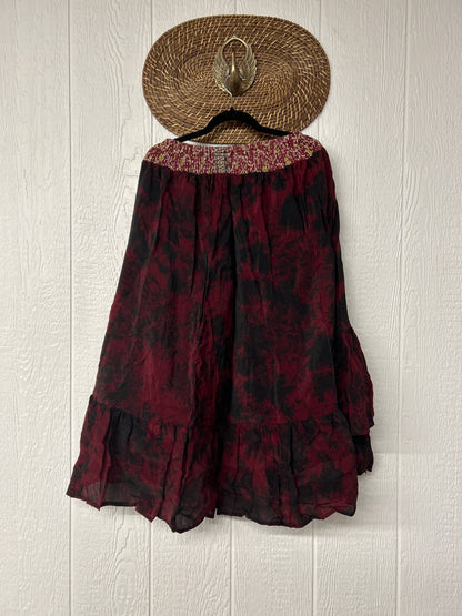 Crepe Sari Dahlia Skirt 1026 225