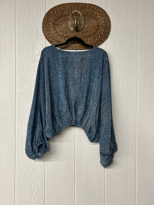 Crepe Sari Luna Crop Top 0126 174