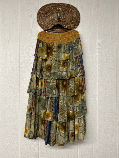 Rasgulla Sari Venus Ruffle Maxi 1125 004