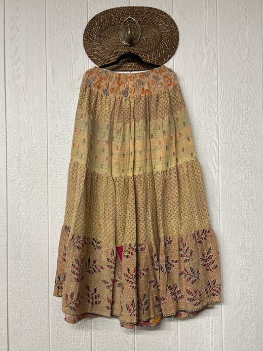 Pareo Kantha Lotus Maxi Skirt 0826 149