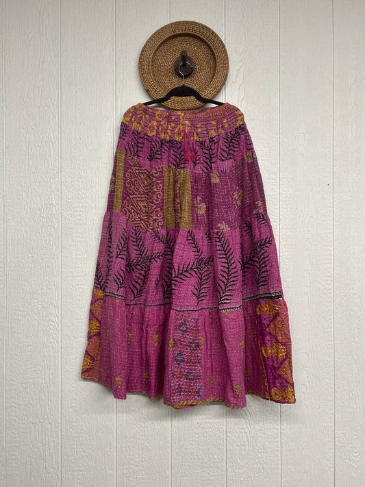 Pareo Kantha Lotus Maxi Skirt 0826 266