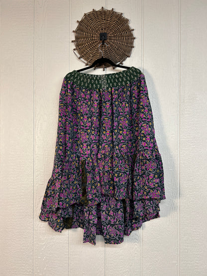 Crepe Sari Dahlia Skirt 1026 192