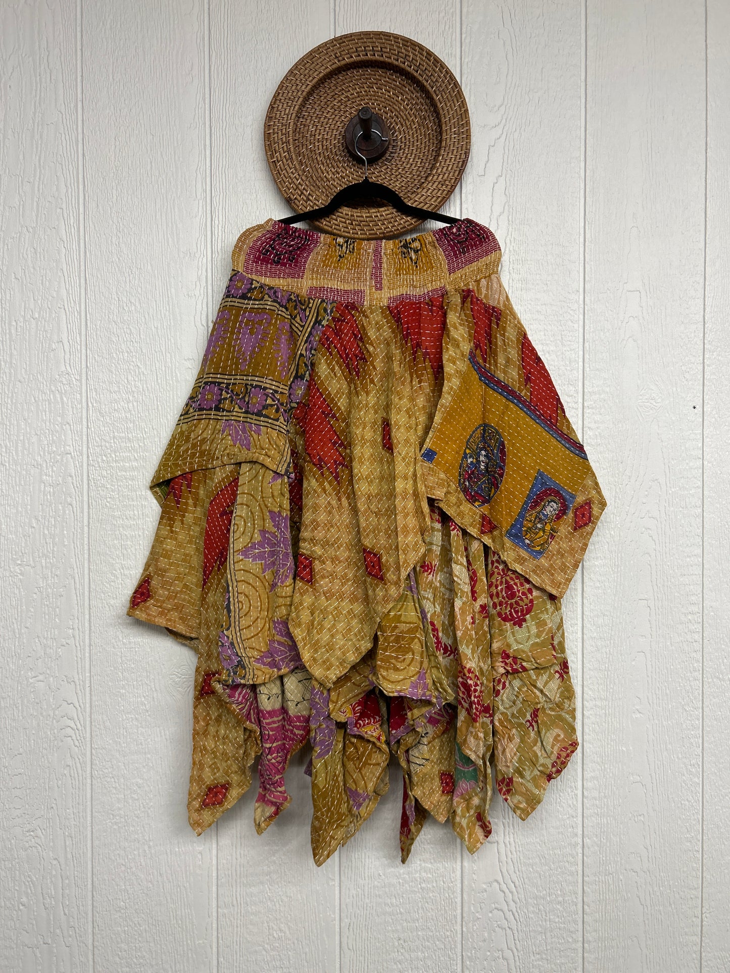 Pareo Kantha Pixie Skirt 0426 122