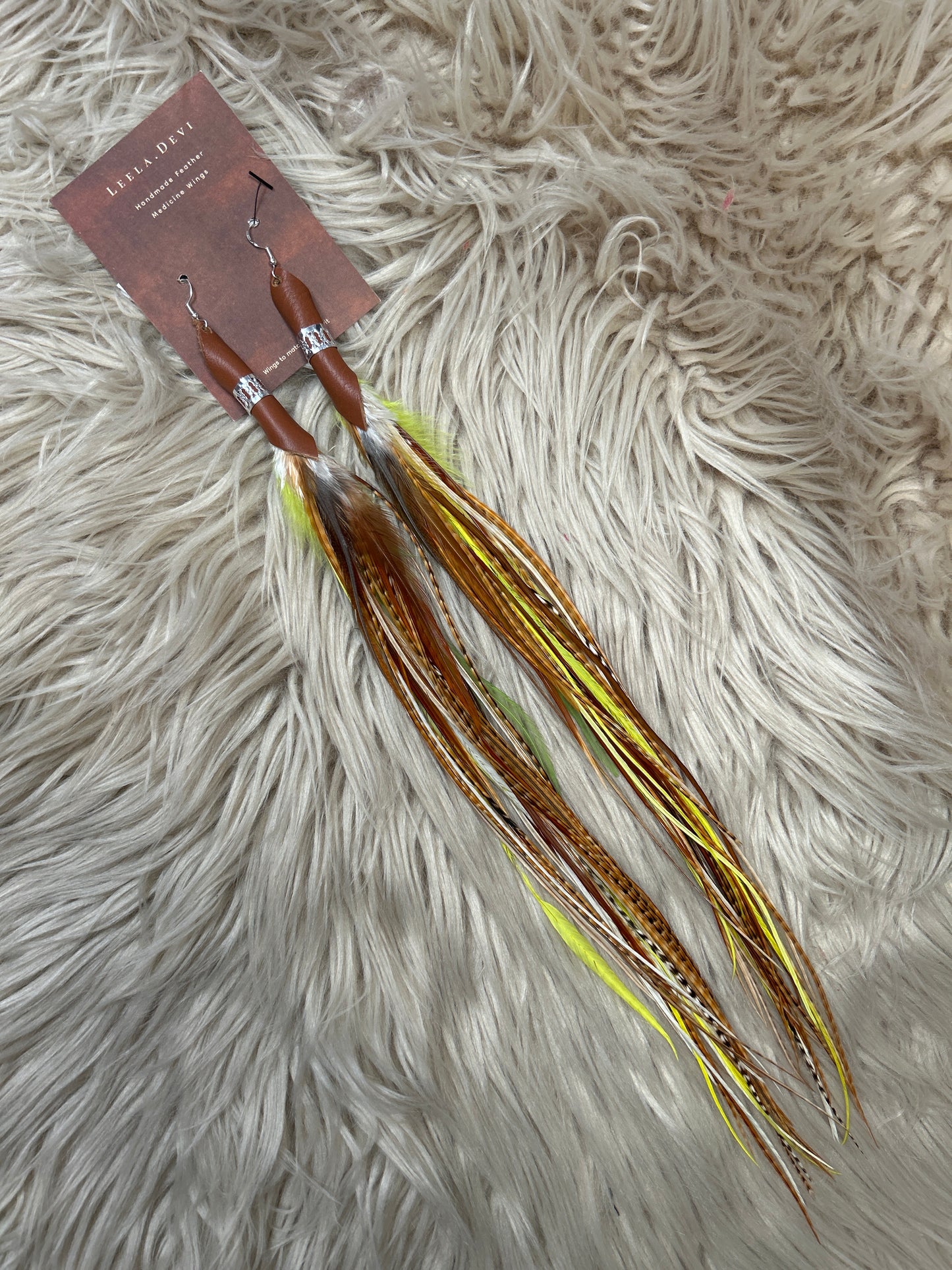 Feather Earrings - Long - 007