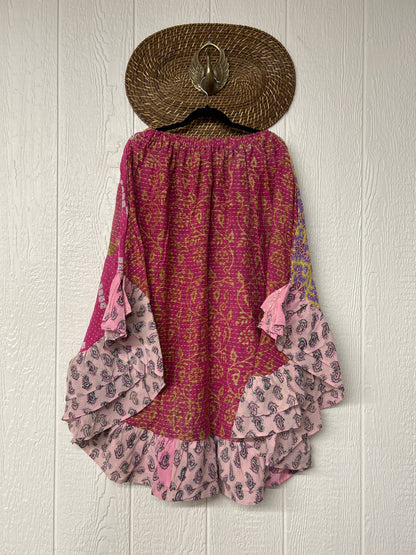 Pareo Kantha Wild Rose Skirt 0426 199