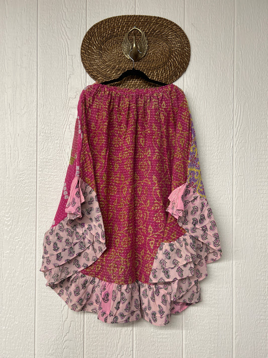 Pareo Kantha Wild Rose Skirt 0426 199