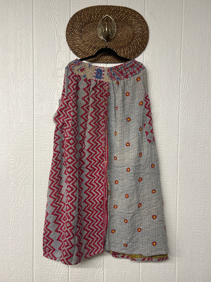 Pareo Kantha Butterfly Cargo Skirt 0426 062