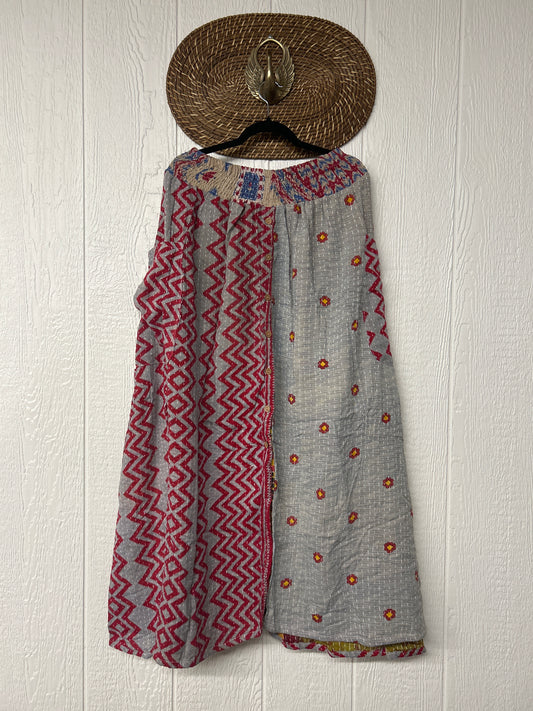 Pareo Kantha Butterfly Cargo Skirt 0426 062