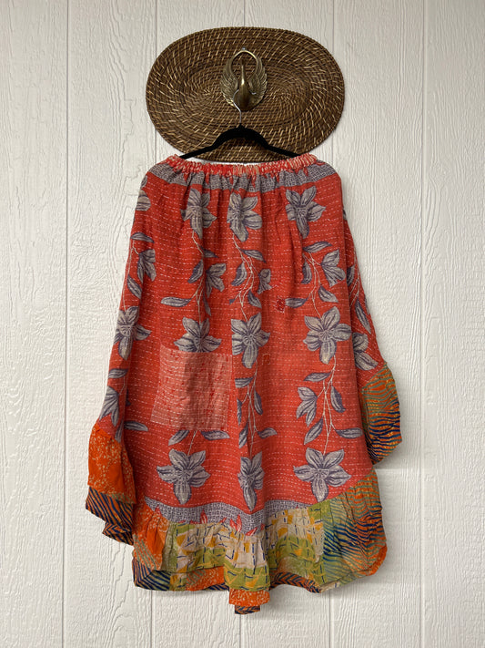 Pareo Kantha Wild Rose Skirt 0426 038