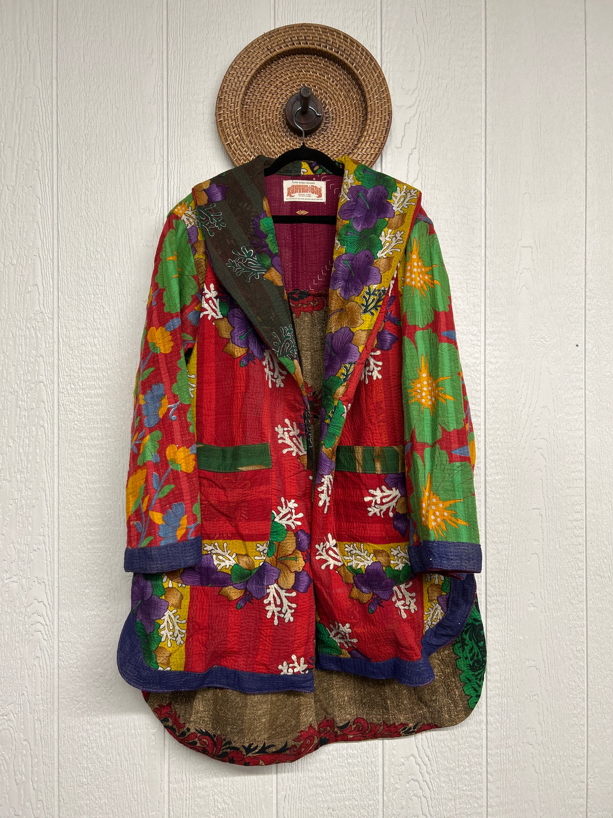 Fine Kantha Drifter Coat 1026 034