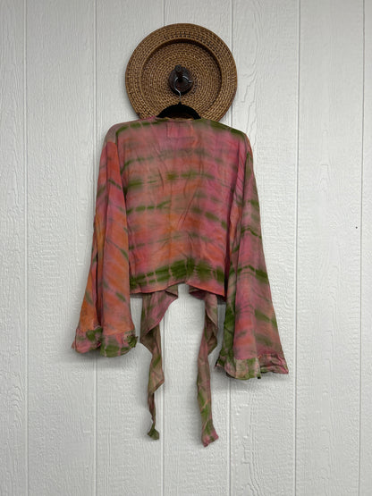 Crepe Sari Zeppelin Crop Shrug 0426 232