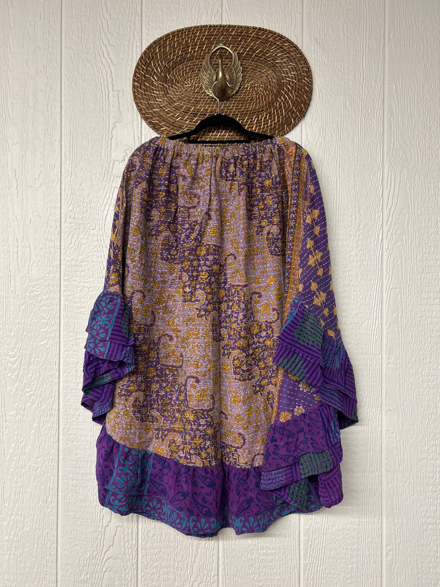 Pareo Kantha Wild Rose Skirt 0426 183